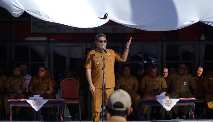 Pimpin Apel Gabungan Perdana Pasca Libur Idul Adha, Wawali Tidore Ajak OPD Bijak Gunakan Anggaran