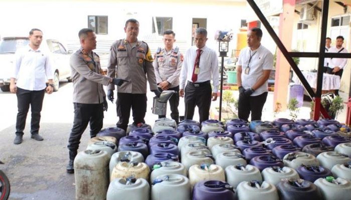 Pengiriman 1,55 Ton Pertamax ke Halmahera Tengah Digagalkan Polisi