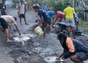 ​Inisiatif Pemuda Al-Maqam: Tambal Jalan Berlubang Secara Swadaya demi Keselamatan Warga